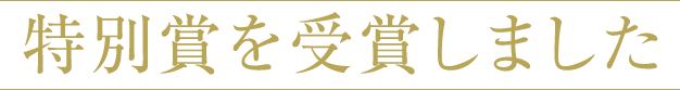 特別賞を受賞しました